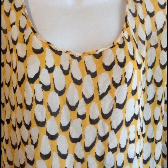 Diane von Furstenberg Robyn Silk Printed Top | Multicolor | Size L - Picture 3 of 7
